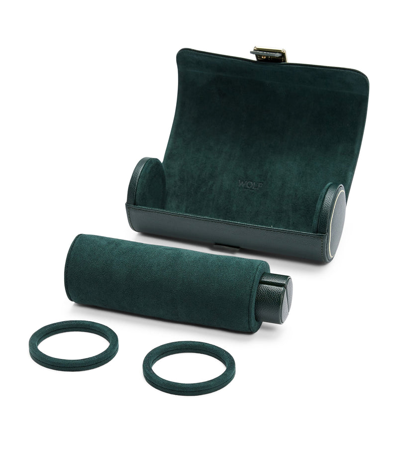 WOLF vegan leather triple watch roll (British brand)