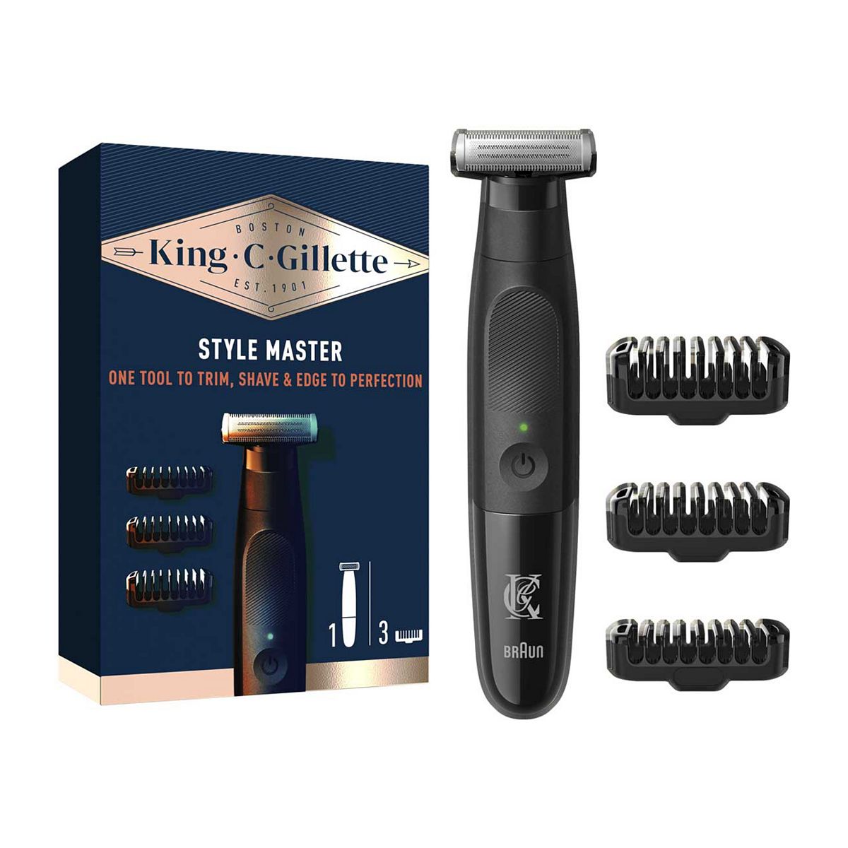 King C. Gillette Men's Style Master Cordless Stubble Trimmer GOODS Boots   