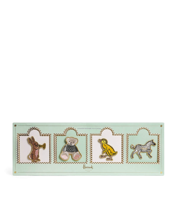 Harrods Embroidered Animal Patches Sticker Set (Set of 8)