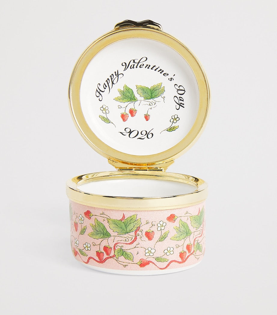Halcyon Days enamel trinket box Valentine's Day design, UK version