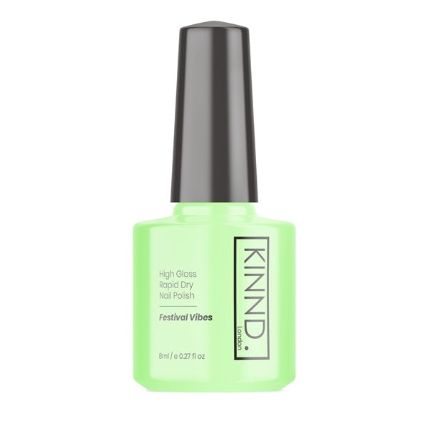 Kinnd London quick dry nail polish Festival Vibes 8ml, UK version