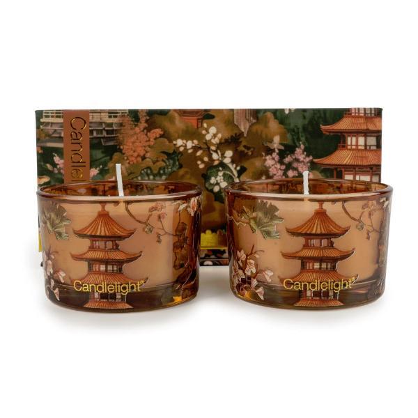 Candlelight Samarkand candle duo Moroccan red cinnamon, imported from the UK