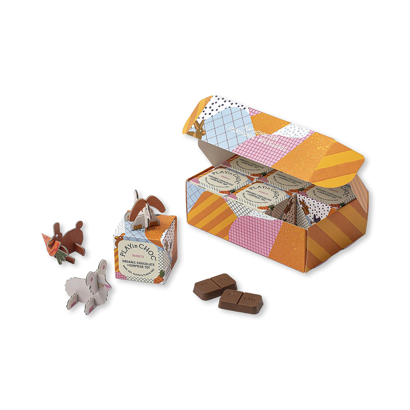 PLAYin CHOC ToyChoc Rabbit gift set - British product