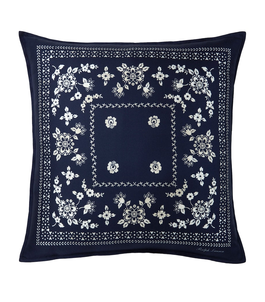 Ralph Lauren Home silk cushion cover Brynn square 45cm, UK version