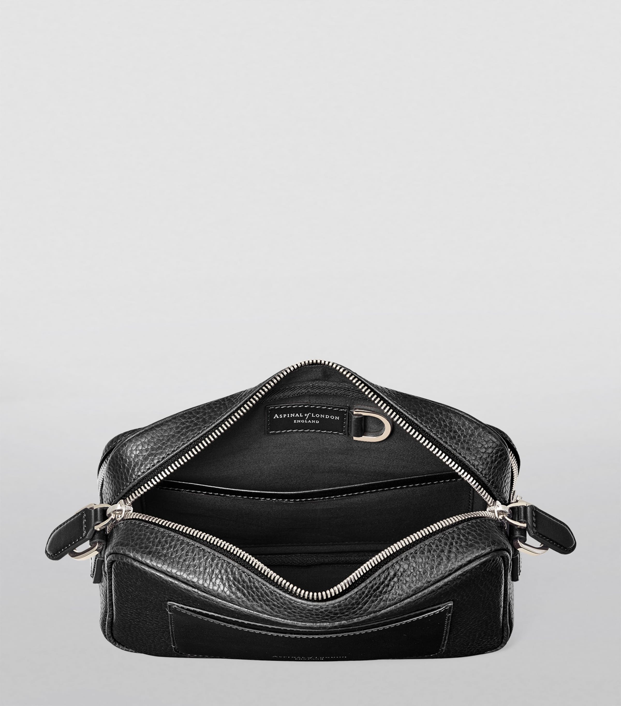 Aspinal of London Leather Reporter East West Messenger Bag, UK version