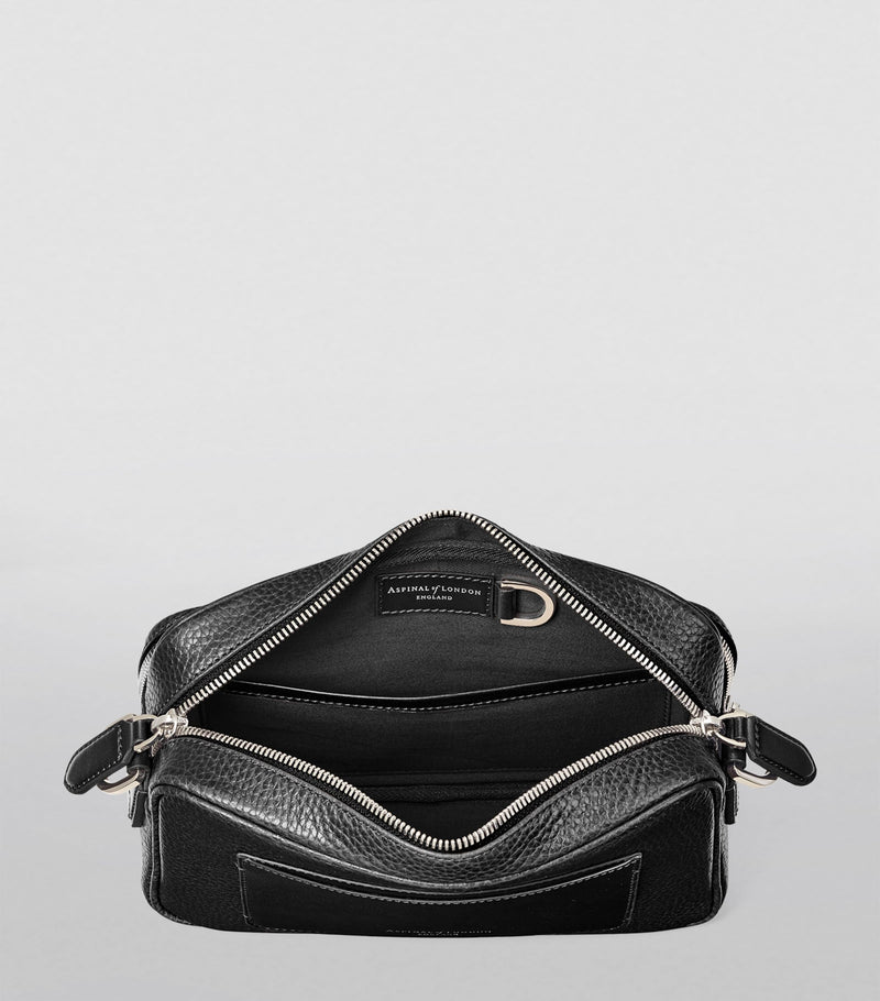 Aspinal of London Leather Reporter East West Messenger Bag, UK version