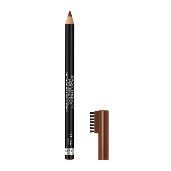 Rimmel Professional Eyebrow Brow Pencil Dark Brown 1 GOODS Superdrug   