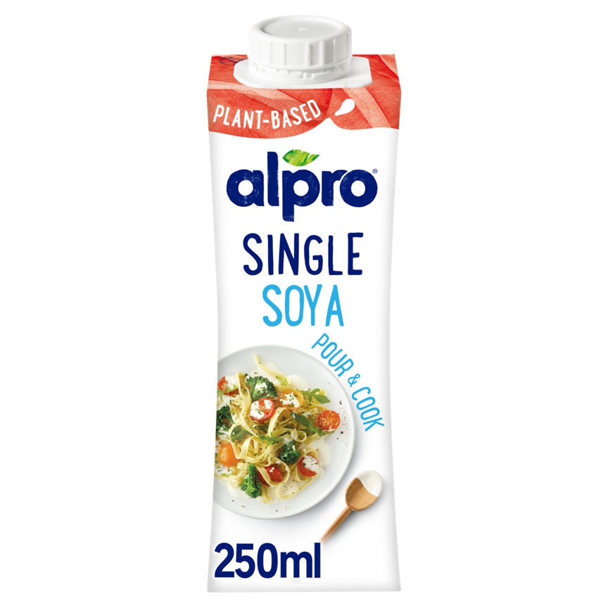 Alpro Soya Long Life Alternative to Single Cream Jams, Honey & Spreads ASDA   