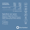 One Nutrition magnesium bisglycinate 90 capsules (British brand)