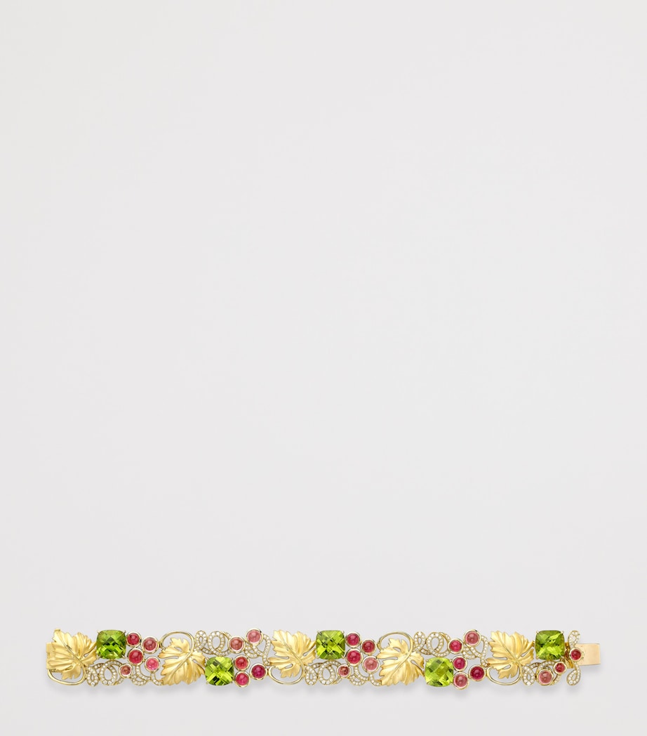 Boodles Great Vine Palace bracelet peridot garnet diamonds (British brand)
