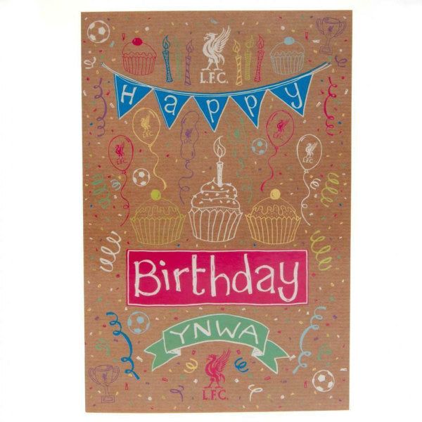 Liverpool FC YNWA Birthday Card (23cm x 15cm) GOODS Superdrug   