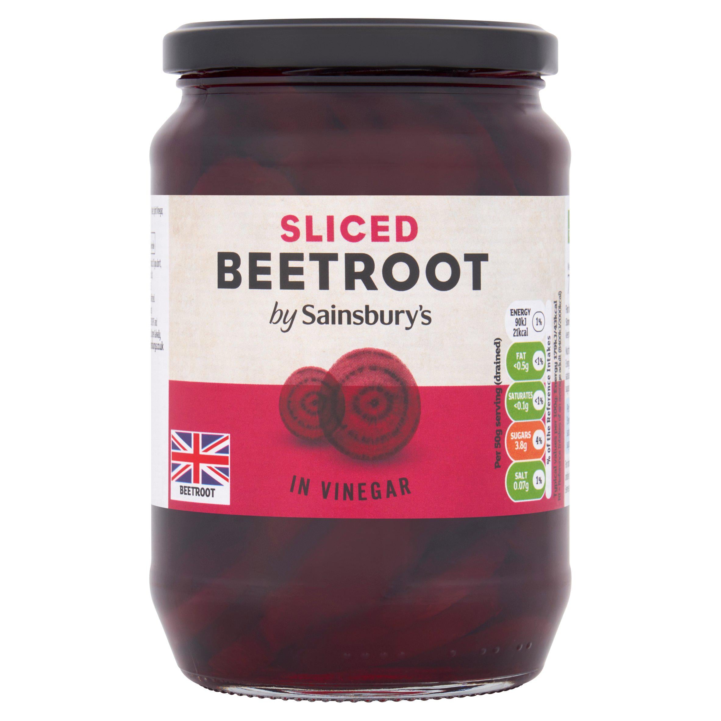 Sainsbury's Sliced Pickled Beetroot in Vinegar 710g (462g*) Pickled food Sainsburys   