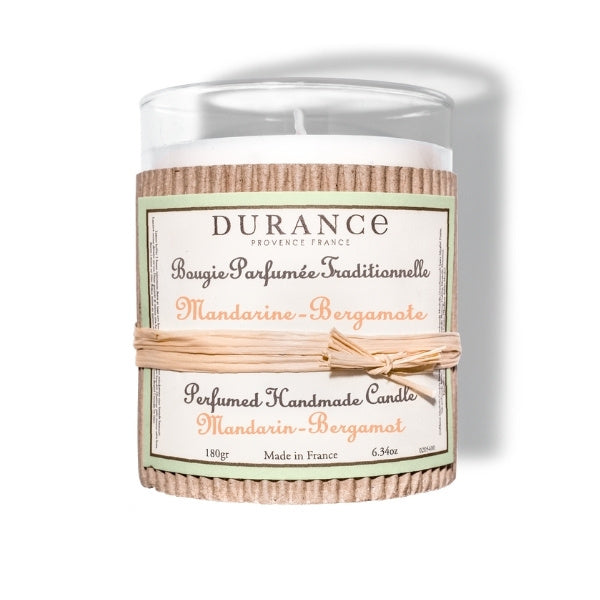 Durance handmade candle mandarin bergamot 180g, imported from the UK