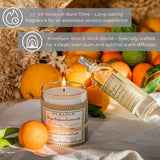 Durance handmade candle mandarin bergamot 180g, imported from the UK