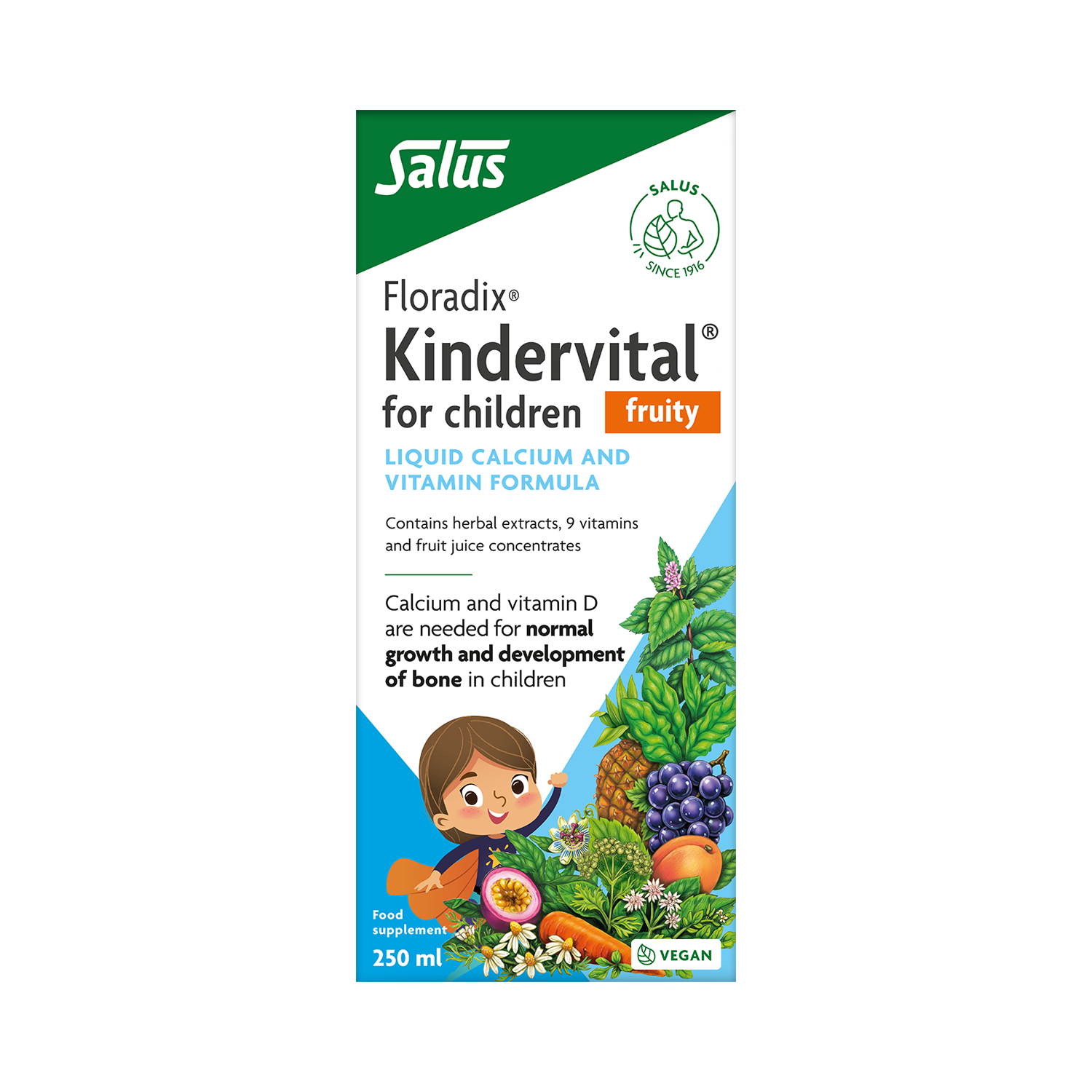 Floradix Kindervital Fruity Multivitamin Formula 250ml Multivitamins Holland&Barrett   