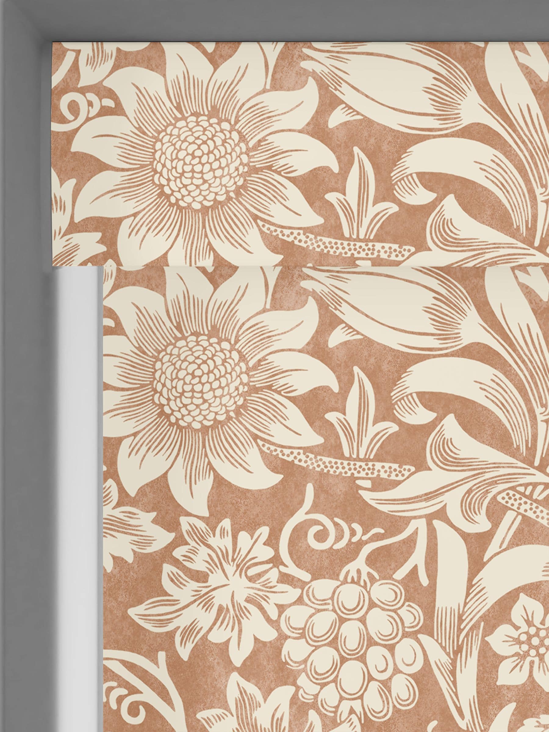 William Morris At Home Orange Sunflower made to measure roller blind - British product