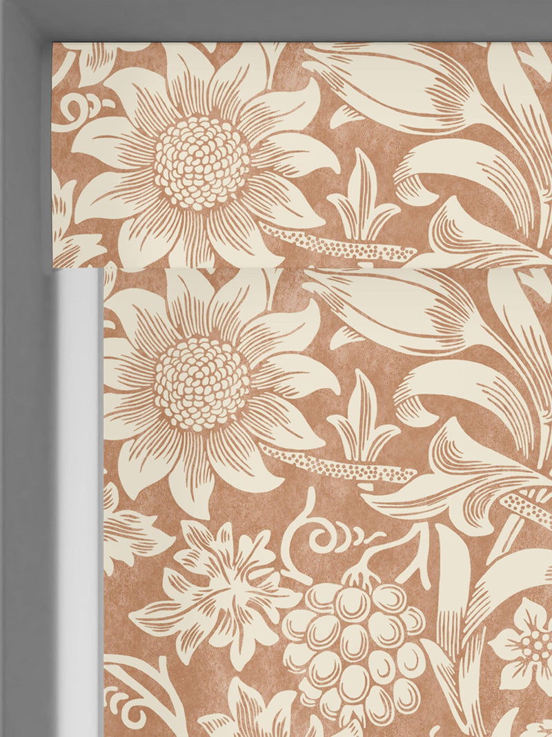 William Morris At Home Orange Sunflower made to measure roller blind - British product