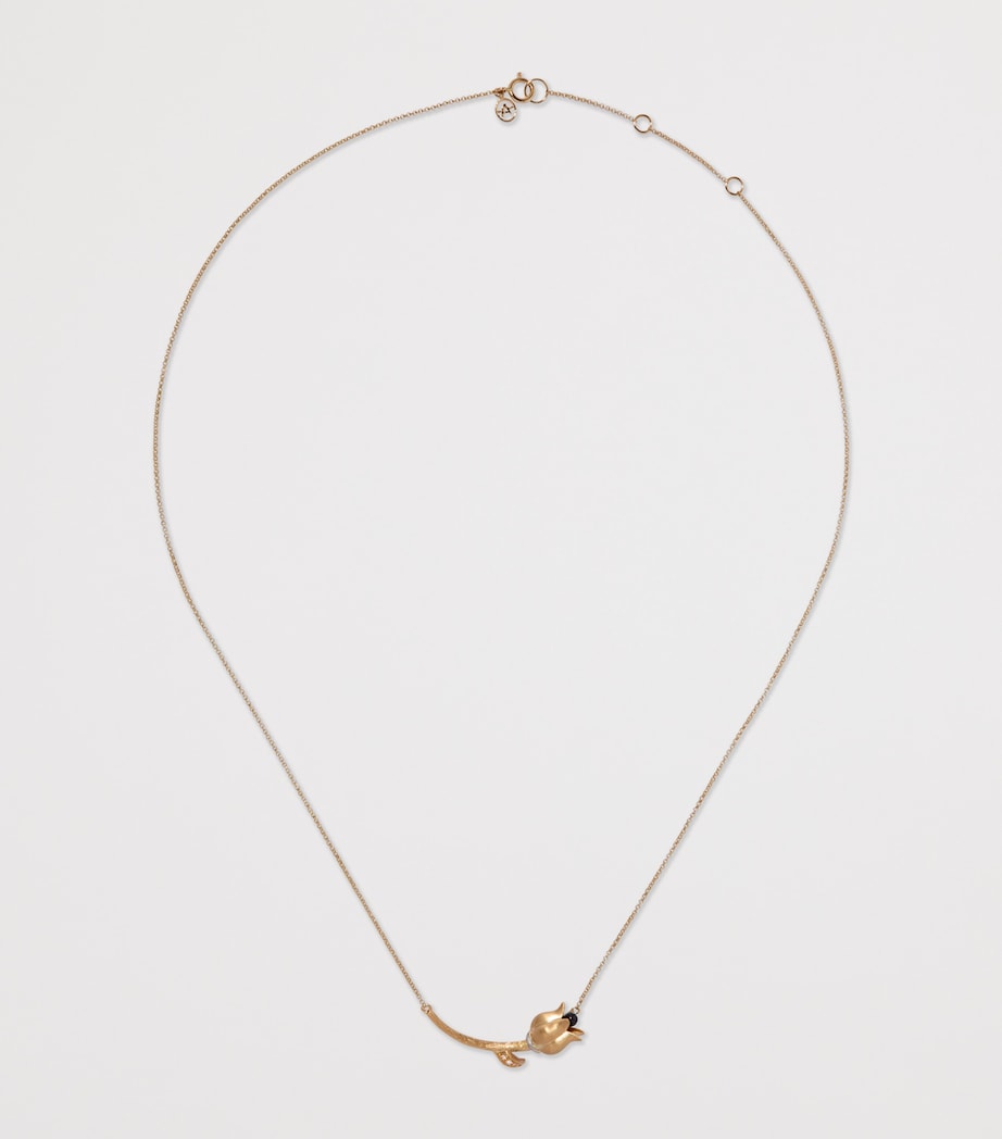 Annoushka yellow gold tulips chain necklace, imported from the UK