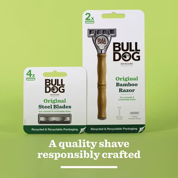 Bulldog replacement razor blades four pack - British product
