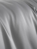 Catherine Lansfield Silver Silky Soft Satin Duvet Cover and Pillowcase Set