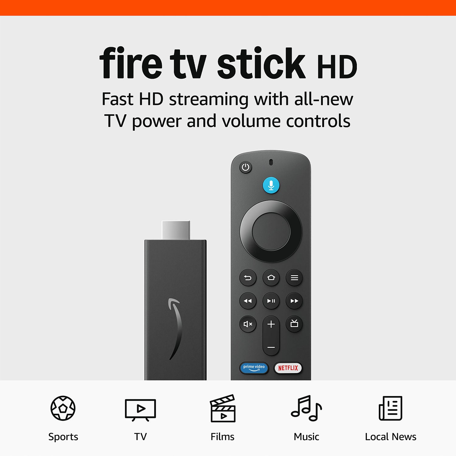 Amazon Fire Stick HD streaming media receiver plug-in digital adapter - British product