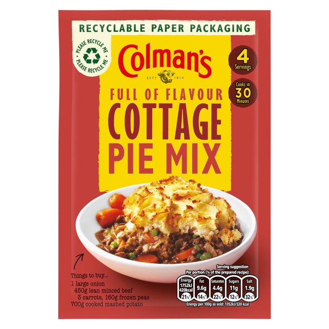 Colman's Cottage Pie Recipe Mix    45g