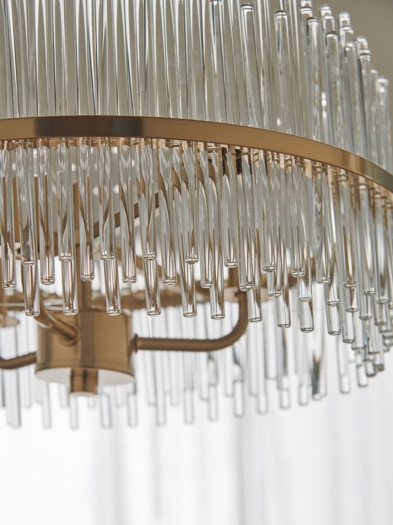 Lipsy gold pendant glass ceiling light, imported from the UK