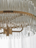 Lipsy gold pendant glass ceiling light, imported from the UK