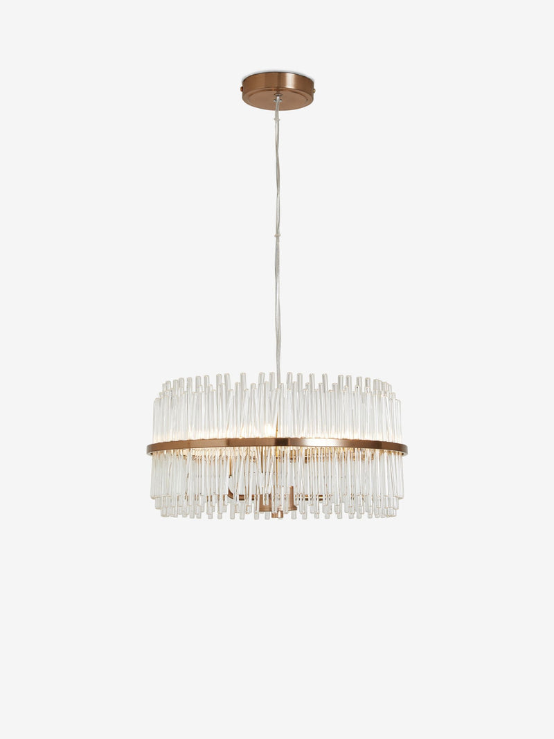 Lipsy gold pendant glass ceiling light, imported from the UK