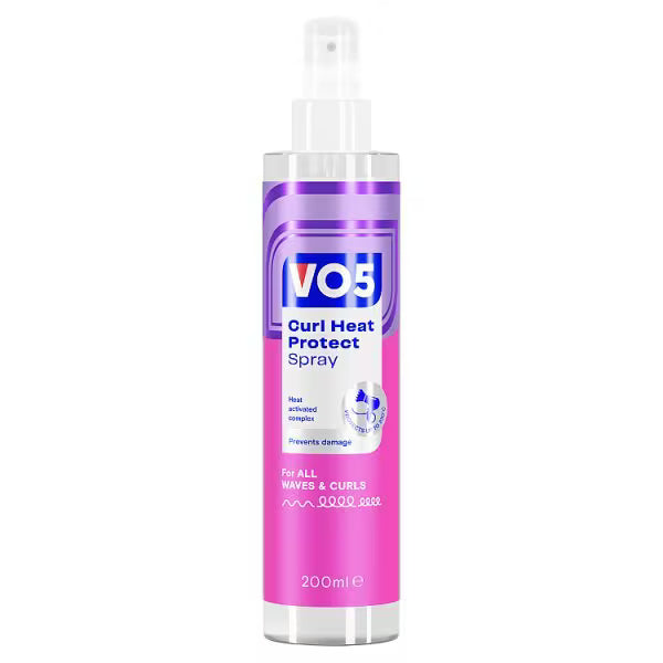 Vo5 Curl Heat Protect Spray 200ml (British brand)