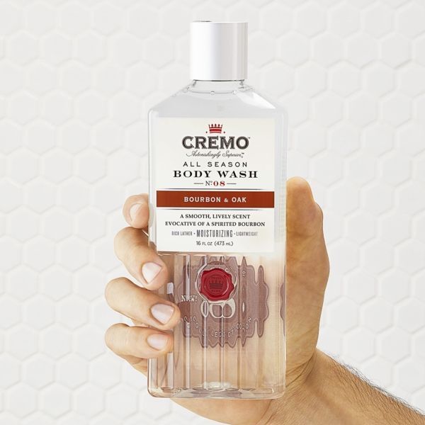 Cremo Bourbon & Oak men's body wash 473ml - British product