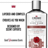Cremo Bourbon & Oak men's body wash 473ml - British product