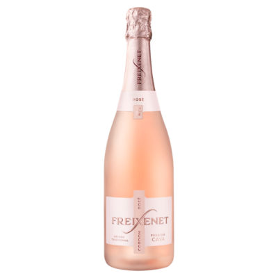 Freixenet Cava Rosé wine bottle - British product