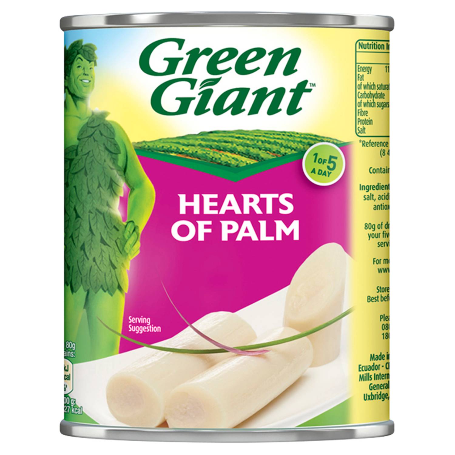 Green Giant hearts of palm 400g, UK version