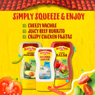 ASDA Old El Paso Rømme Topping 230g - Kjøp online hos McGrocer