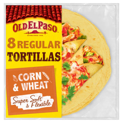 ASDA Old El Paso Soft Corn Tortilla Wraps 8 Pack 335g- Buy online at McGrocer