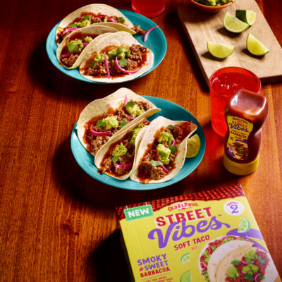 Old El Paso Barbacoa taco kit 255g, UK version
