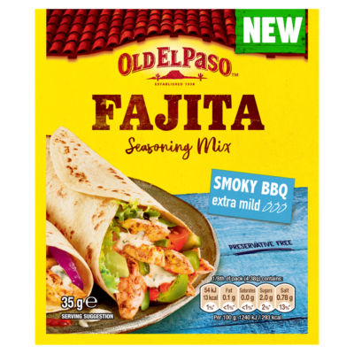 ASDA Old El Paso Extra Mild Smoky BBQ Fajita Seasoning Mix 35g- Buy online at McGrocer