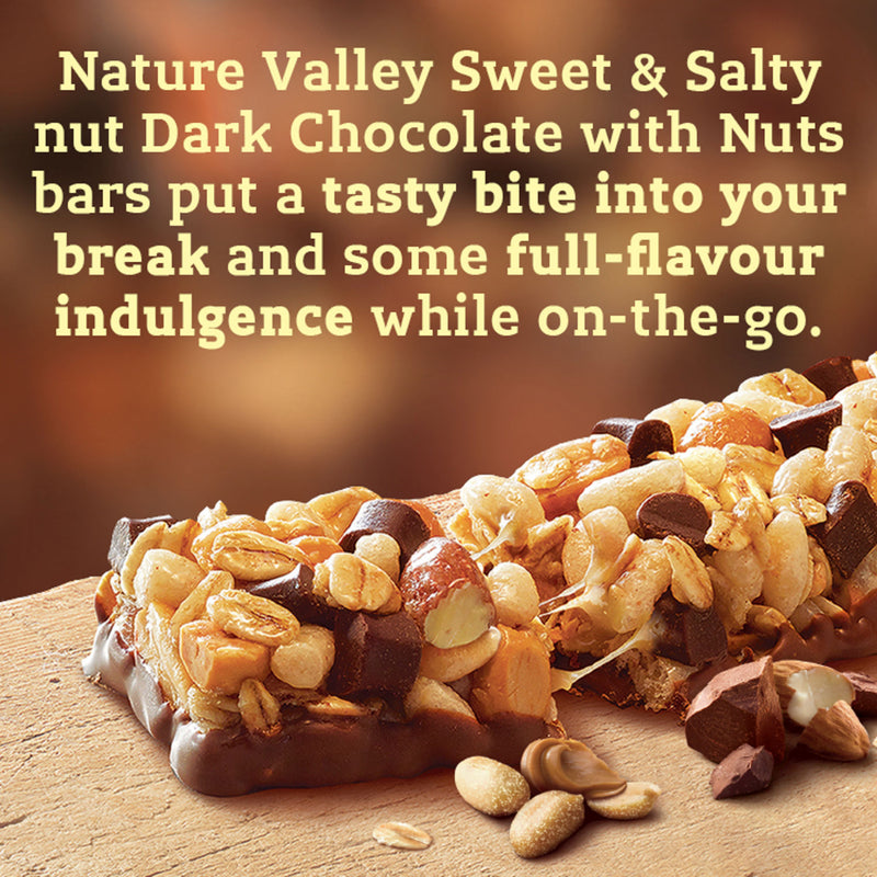 Nature Valley chocolate nut cereal bars 120g, imported from the UK