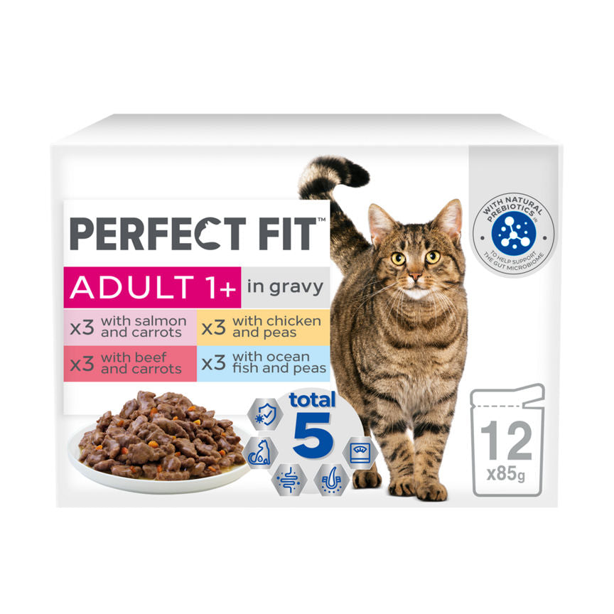 Perfect Fit Advanced Nutrition Cat Food Pouches Mixed 12 x 85g