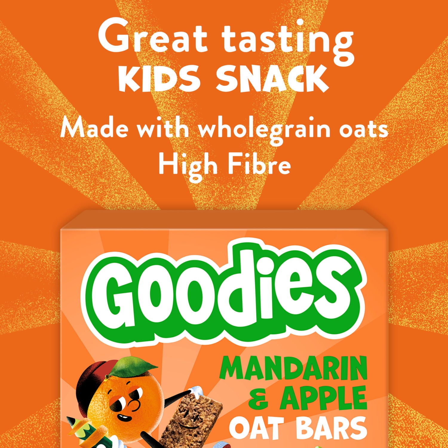 Goodies Mandarin & Apple Oaty Bars Multipack 6x23g, UK version