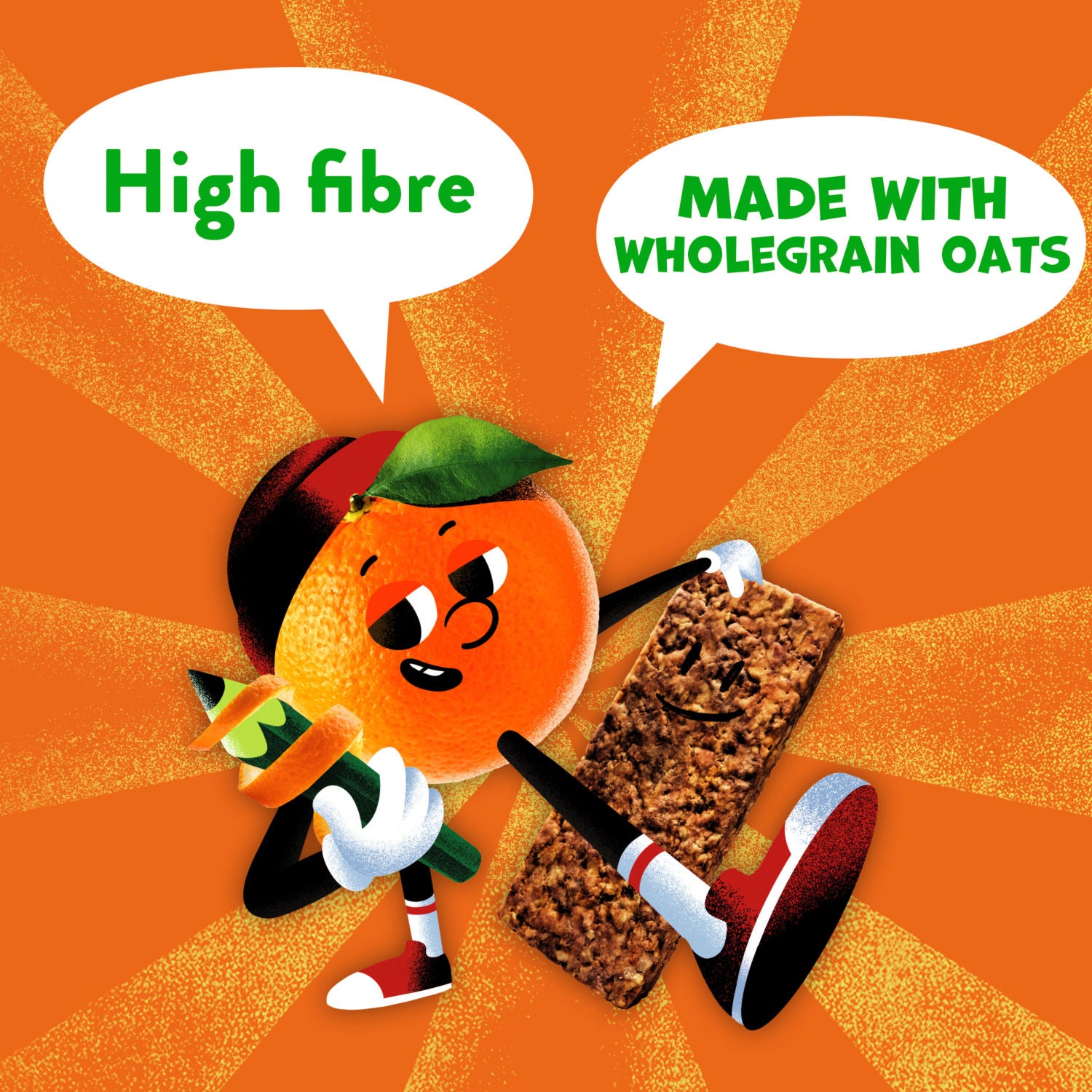 Goodies Mandarin & Apple Oaty Bars Multipack 6x23g, UK version