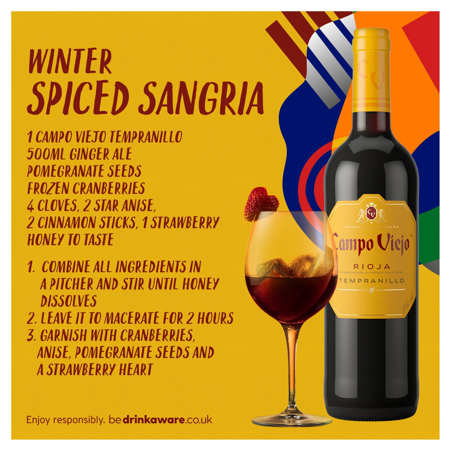 Campo Viejo Tempranillo red wine 75cl - British product