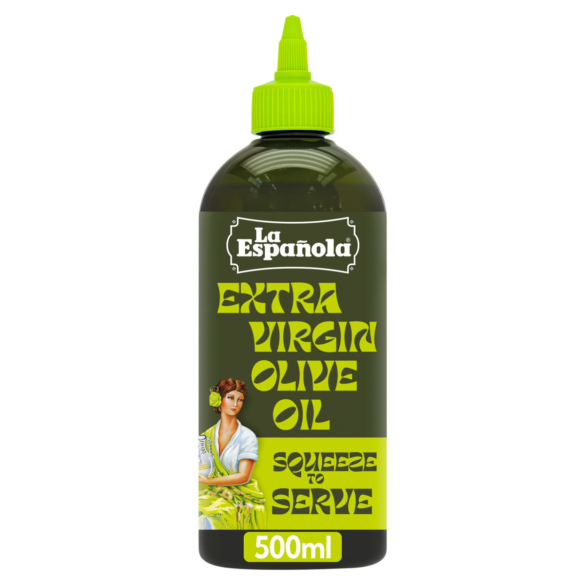 La Española extra virgin olive oil squeezy 500ml, UK version
