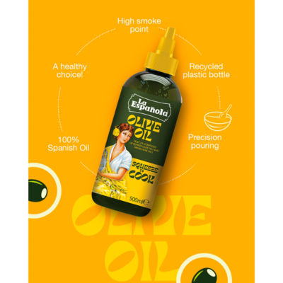 La Española olive oil squeezy bottle 500ml - British product