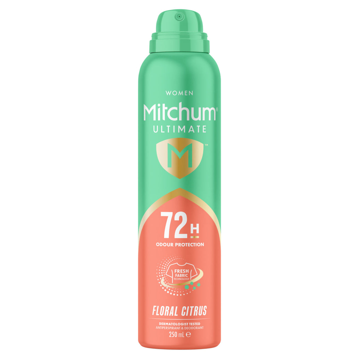 Mitchum antiperspirant deodorant Floral Citrus 250ml, imported from the UK