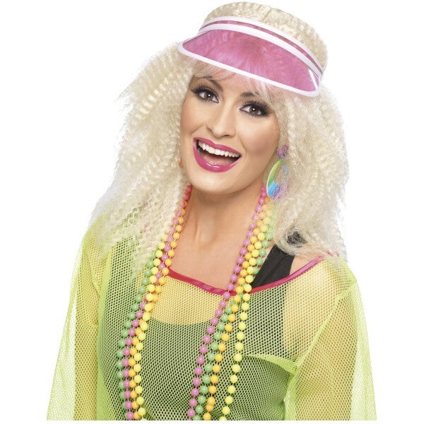 Smiffys poker visor pink, UK version