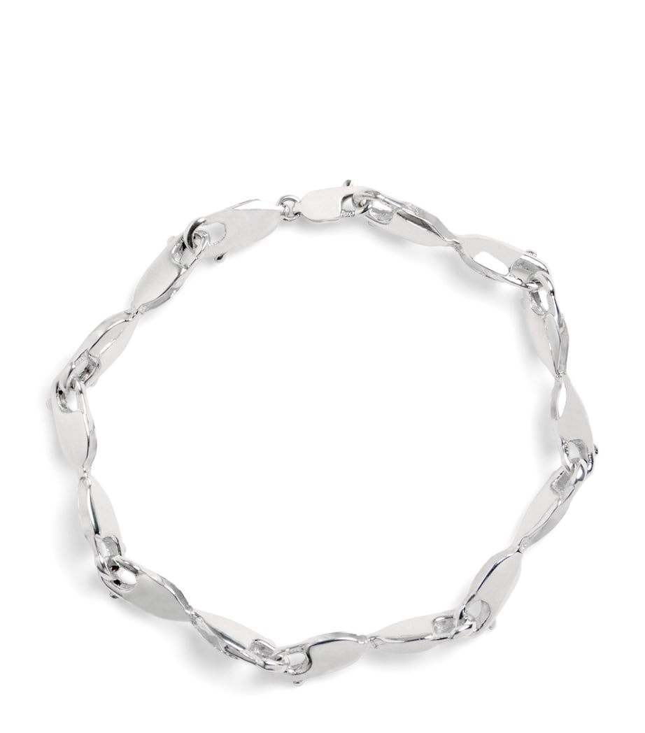 Bleue Burnham sterling silver lobster clasp bracelet (British brand)