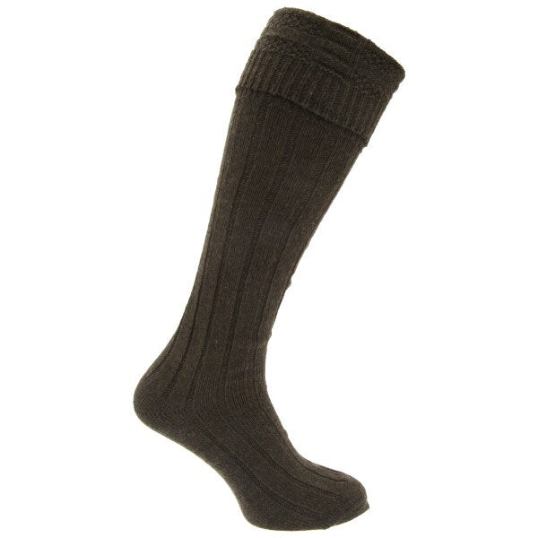 Mens Scottish Highland Wear Wool Socks (1 Pair) (6-11) GOODS Superdrug Khaki  