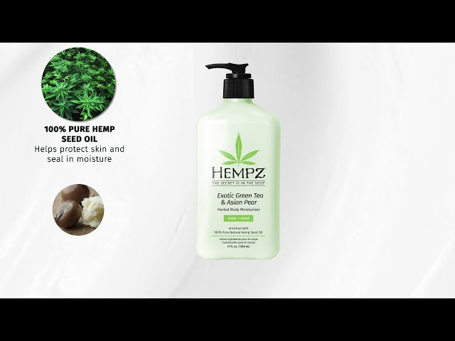 Hempz Asian Pear Body Moisturiser 500mL, imported from the UK